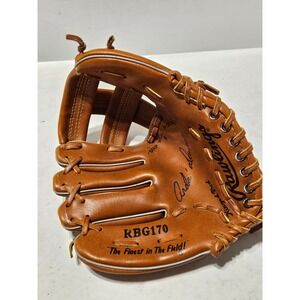 Rawlings RBG170 8 inch Kids Baseball Glove Brown Leather Hinged LHT